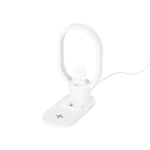 Беспроводная зарядная станция 4-в-1 Portal c лампой, 15 Вт; - купить именные сувениры в Воронеже