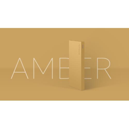 Внешний аккумулятор Rombica NEO ARIA Amber, 10000мАч, Soft-touch, PD, QCharge, Type-C; - купить подарки с логотипом в Воронеже