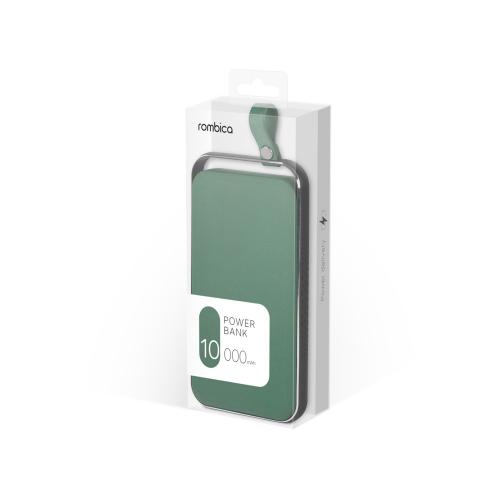 Внешний аккумулятор Rombica NEO Electron Green, 10000 мАч; - купить подарки с логотипом в Воронеже