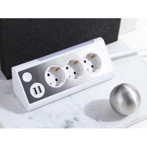 Сетевой фильтр Rombica NEO TRINITY - White; - купить подарки с логотипом в Воронеже