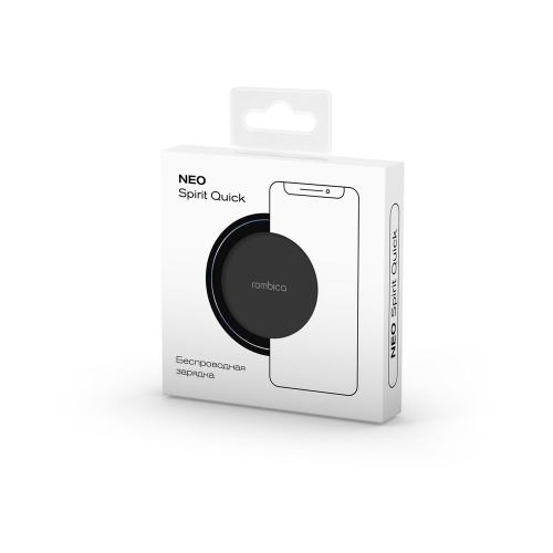 Беспроводное зарядное устройство Rombica NEO Spirit Quick Black; - купить подарки с логотипом в Воронеже