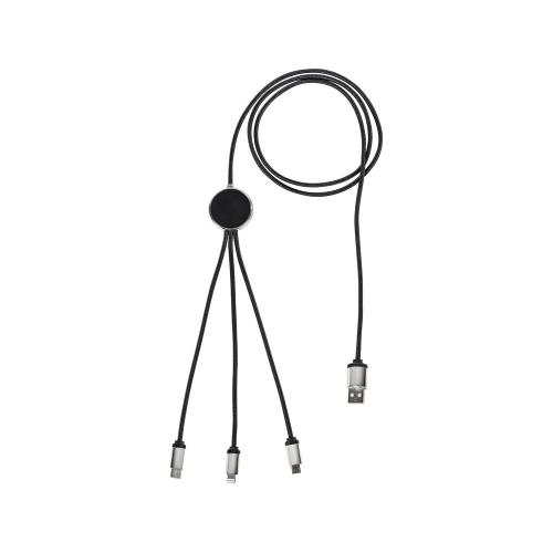 Кабель 3-в-1 с подсветкой логотипа Ion; - купить необычные подарки в Воронеже