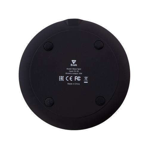 Беспроводное зарядное устройство с подсветкой логотипа Moon spot, 10 Вт; - купить подарки с логотипом в Воронеже