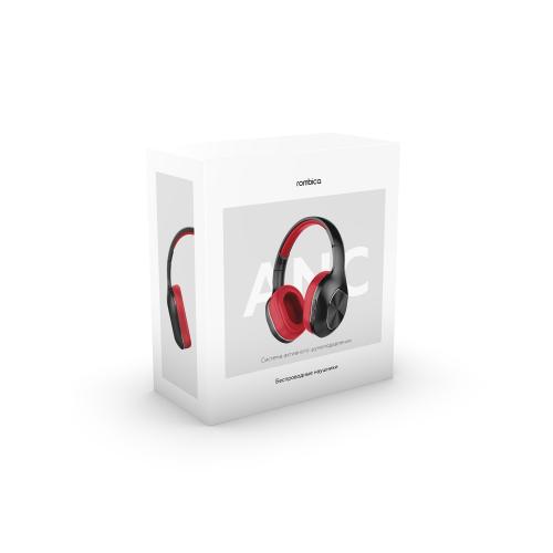 Беспроводные наушники Rombica mySound BH-17 ANC Red ; - купить именные сувениры в Воронеже
