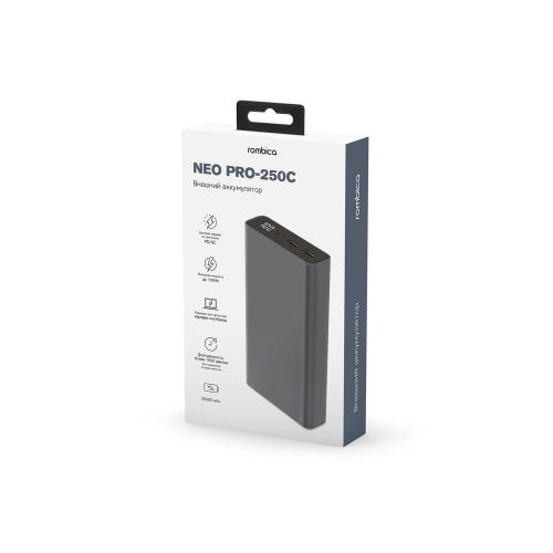 Внешний аккумулятор Rombica NEO PRO-250C Gray; - купить именные сувениры в Воронеже