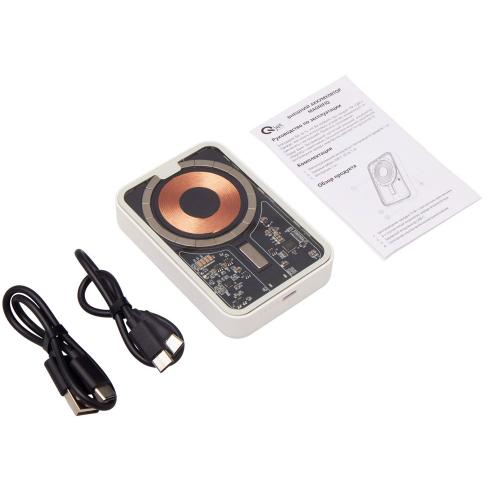 Беспроводной магнитный внешний аккумулятор с QCPD MagnifIQ, 10000 мАч, 15 Вт; - купить необычные сувениры в Воронеже