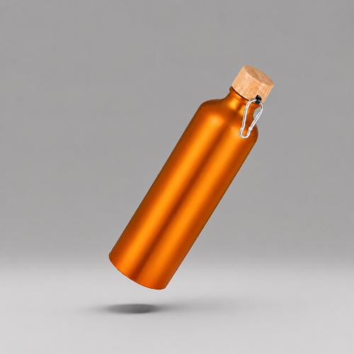 Бутылка Hip M Bamboo с карабином,770 мл, оранжевый
