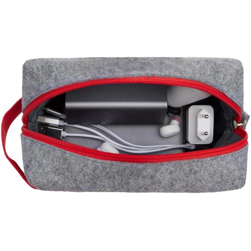 Органайзер для электроники и проводов Felt из RPET-фетра с ручкой; - купить необычные подарки в Воронеже