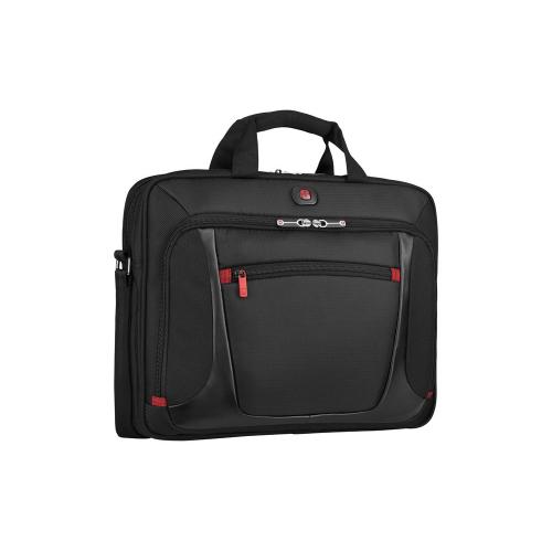 Портфель для ноутбука 15'' WENGER Sensor, черный, полиэстер/ПВХ, 40 x 15 x 33 см; - купить подарки с логотипом в Воронеже