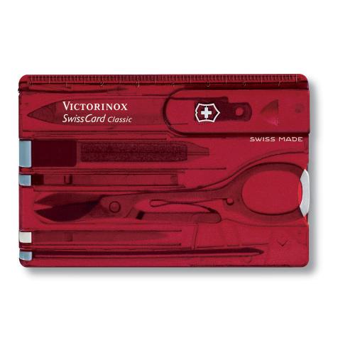 Швейцарская карточка VICTORINOX SwissCard Classic, 10 функций; - купить необычные подарки в Воронеже