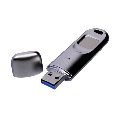 Металлическая флешка со сканером отпечатков пальцев в подарочной упаковке ; - купить необычные подарки в Воронеже