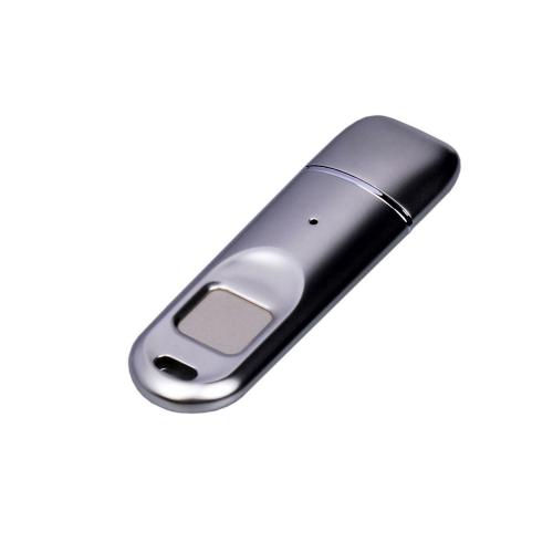 Металлическая флешка со сканером отпечатков пальцев в подарочной упаковке ; - купить именные сувениры в Воронеже