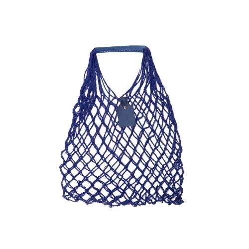 Авоська Dream М old style 15 литров с кожаными ручками, синий (12)