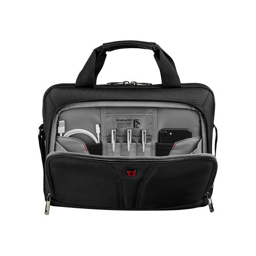 Сумка для ноутбука WENGER BC Free 14'', чёрный, 100% полиэстер, 35x26x6 см; - купить подарки с логотипом в Воронеже