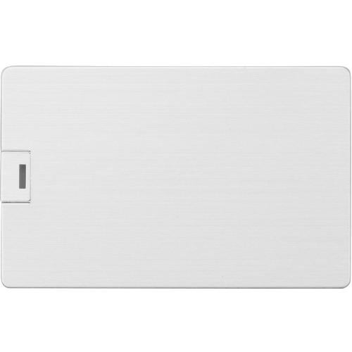 Флеш-карта USB 2.0 64 Gb в виде металлической карты Card Metal; - купить именные сувениры в Воронеже