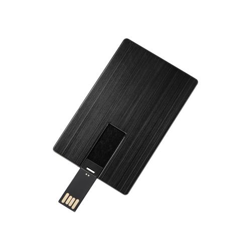 Флеш-карта USB 2.0 16 Gb в виде металлической карты Card Metal; - купить необычные подарки в Воронеже