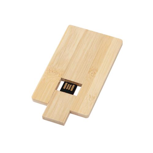 USB 2.0- флешка на 32 Гб Bamboo Card; - купить необычные сувениры в Воронеже