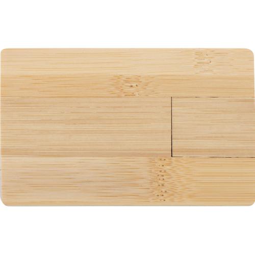 USB 2.0- флешка на 32 Гб Bamboo Card; - купить именные сувениры в Воронеже