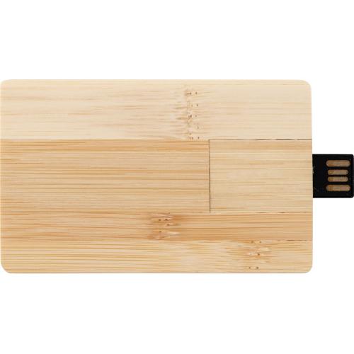 USB 2.0- флешка на 32 Гб Bamboo Card; - купить подарки с логотипом в Воронеже