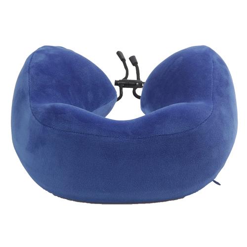 Подушка для путешествий с эффектом памяти Мемо Bluewinder Blue; - купить подарки с логотипом в Воронеже