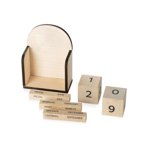 Настольный деревянный вечный календарь; - купить необычные сувениры в Воронеже