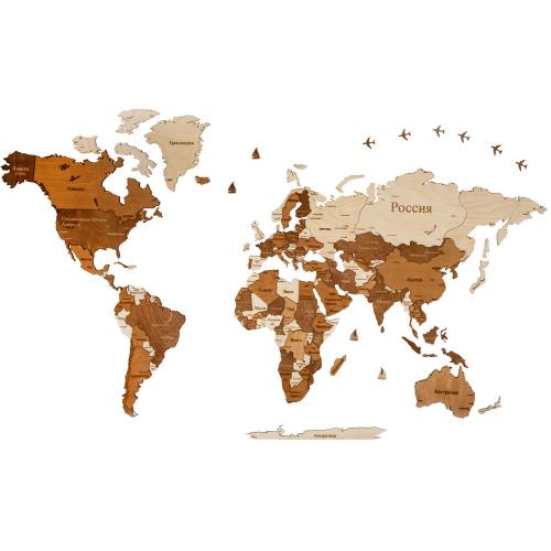 Интерьерная карта мира World; - купить бизнесс-сувениры в Воронеже