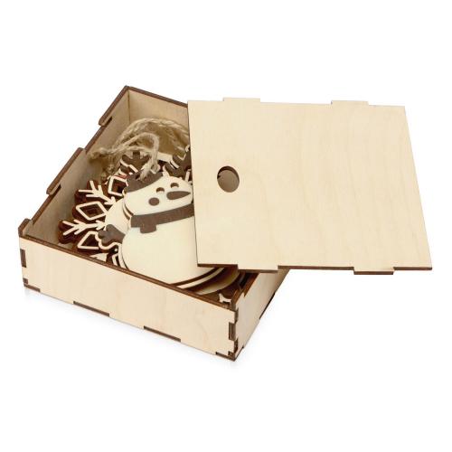 Набор с новогодними подвесками, 5 подвесок, 122 х 45 х 122 мм