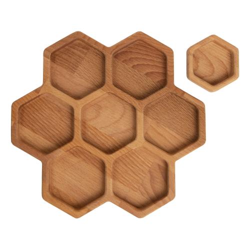 Менажница соты с одной соусницей Соты; - купить подарки с логотипом в Воронеже