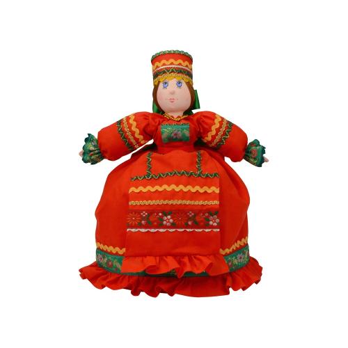 Набор Кремлевский: кукла на чайник, чайник заварной с росписью; - купить необычные подарки в Воронеже