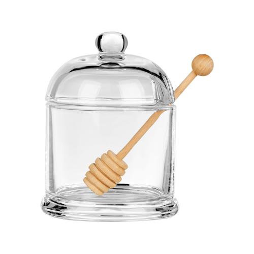 Стеклянная емкость для меда с ложкой Vira; - купить необычные подарки в Воронеже