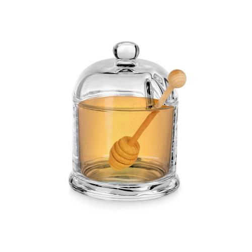 Стеклянная емкость для меда с ложкой Vira; - купить необычные сувениры в Воронеже