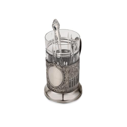 Подстаканник с хрустальным стаканом Базовый-М; - купить необычные подарки в Воронеже