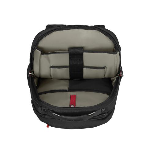 Рюкзак WENGER Cosmic 17, чёрный, переработанный ПЭТ/ПВХ/полиэстер, 34 x 23 x 49 см; - купить подарки с логотипом в Воронеже