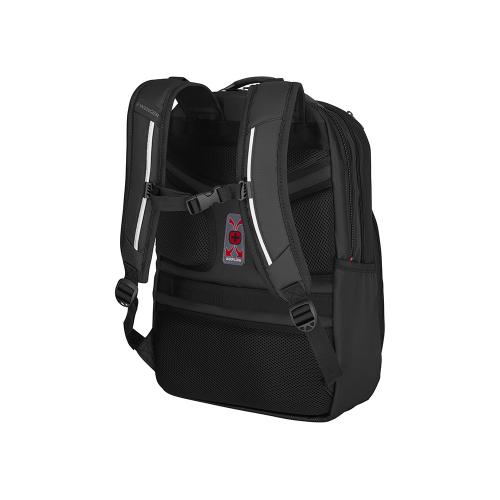 Рюкзак WENGER Cosmic 17, чёрный, переработанный ПЭТ/ПВХ/полиэстер, 34 x 23 x 49 см; - купить именные сувениры в Воронеже