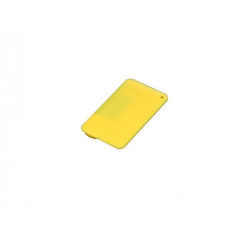 USB-флешка на 8 Гб в виде пластиковой карточки, желтый