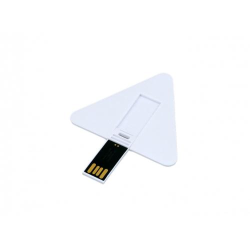 USB-флешка на 16 Гб в виде пластиковой карточки треугольной формы; - купить бизнесс-сувениры в Воронеже