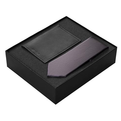 Подарочный набор Long River: обложка для паспорта, галстук; - купить необычные подарки в Воронеже