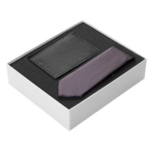 Подарочный набор Long River: обложка для паспорта, галстук; - купить необычные подарки в Воронеже