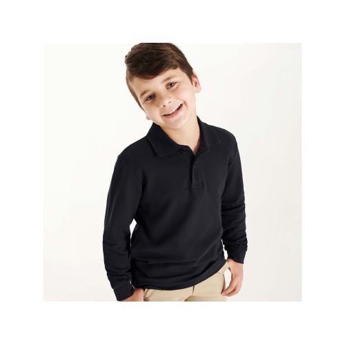 Рубашка поло Estrella мужская с длинным рукавом; - купить подарки с логотипом в Воронеже