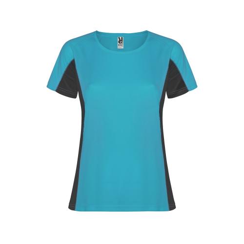 Футболка Shanghai женская, бирюзовый/графитовый