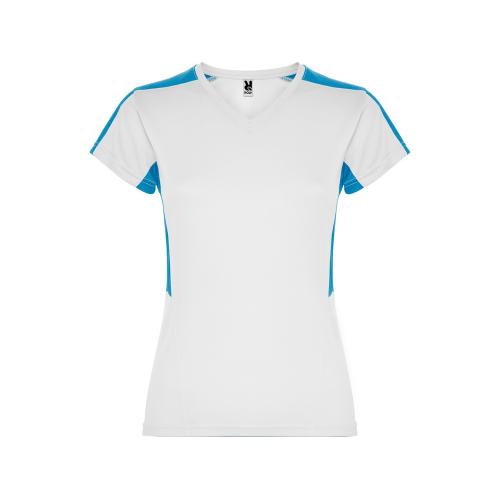 Футболка Suzuka женская, белый/бирюзовый