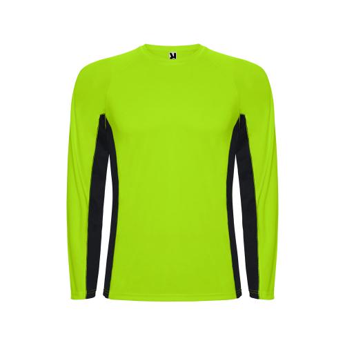 Футболка Shanghai  мужская с длинным рукавом, неоновый зеленый/черный