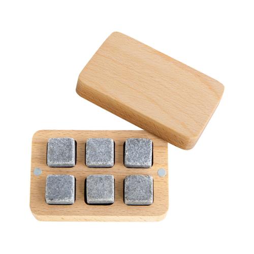 Набор камней для виски в подарочной деревянной коробке Speyside; - купить именные сувениры в Воронеже