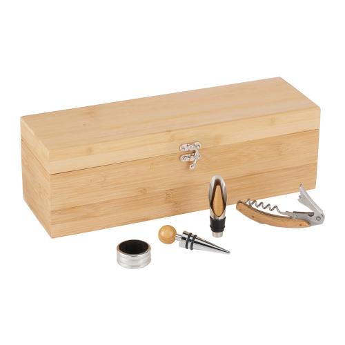 Набор для вина в бамбуковом кейсе Anniversary ; - купить необычные подарки в Воронеже