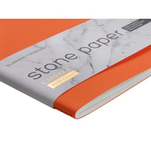 Тетрадь с каменной бумагой А5 Carrara 40 л., линейка; - купить подарки с логотипом в Воронеже