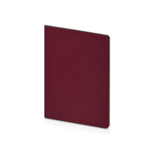 Бизнес-тетрадь А5 Pragmatic Contrast, 40 листов в клетку, бордовый с темно-серым срезом