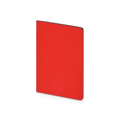 Бизнес-тетрадь А5 Pragmatic Contrast, 40 листов в клетку, красный с темно-серым срезом