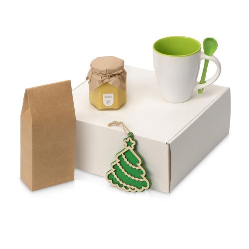 Подарочный набор с чаем, кружкой, медом и новогодней подвеской Чайная церемония; - купить бизнесс-сувениры в Воронеже