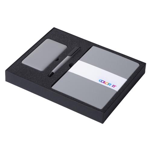 Подарочный набор c блокнотом С1, ручкой и повербанком 5000 mAh; - купить необычные подарки в Воронеже