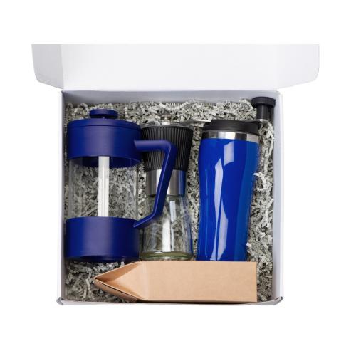 Подарочный набор с кофе, кружкой и френч-прессом Бодрое утро 2.0; - купить необычные сувениры в Воронеже